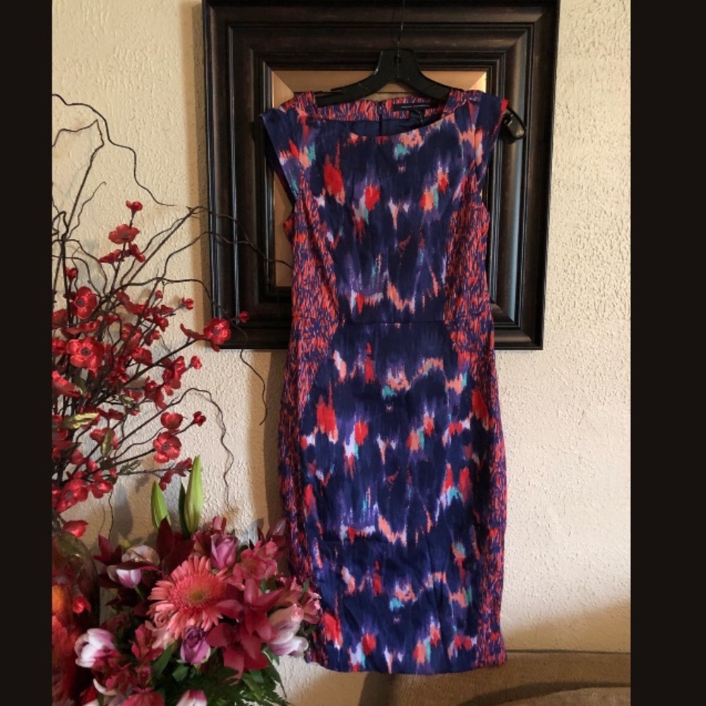 French connection NWT abstract sheath dress Sz 8